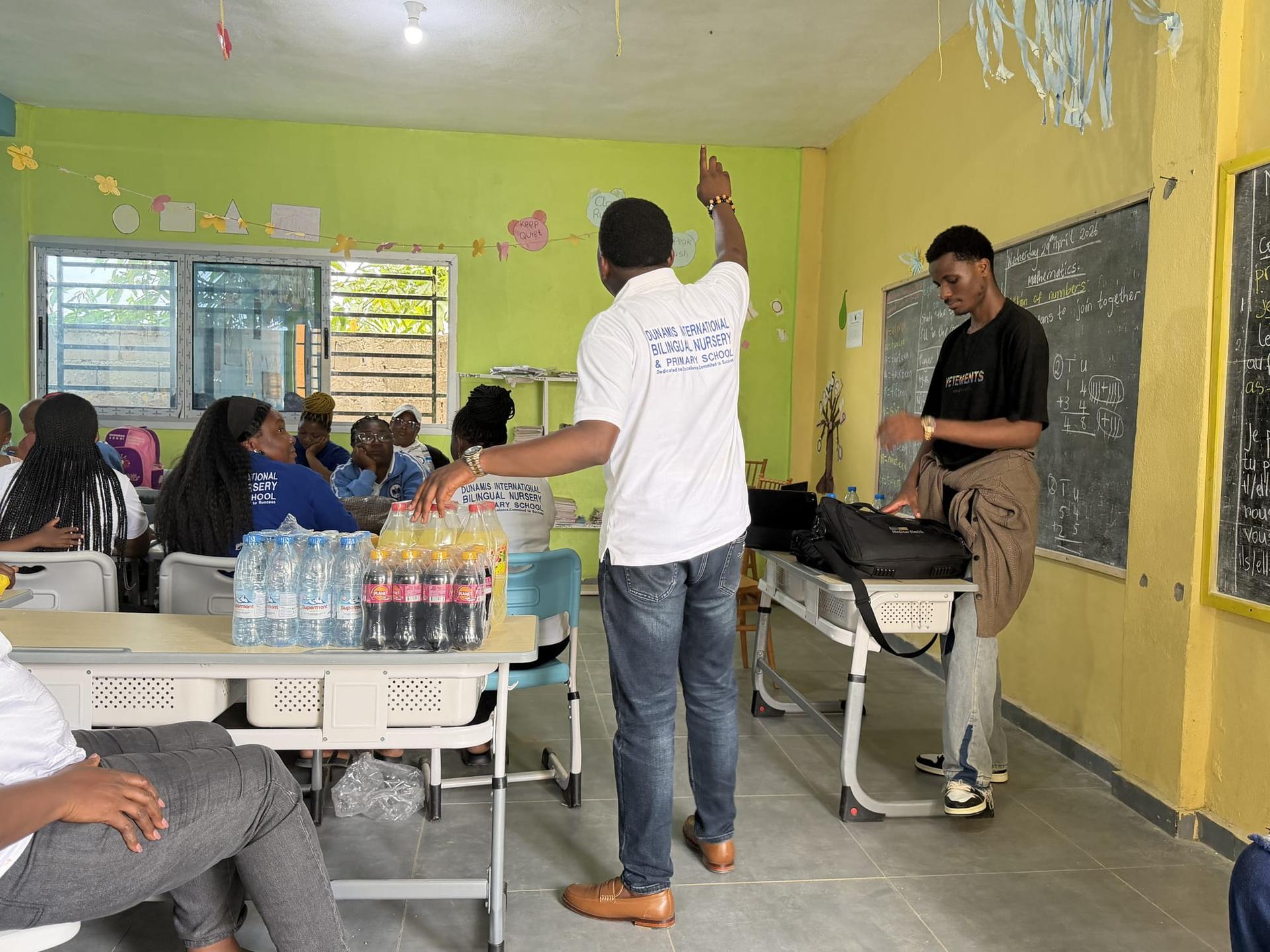 Dunamis staff during a midterm evaluation meeting